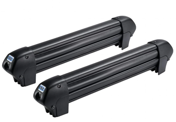 Suport Schiuri și Snowboard Cruz Ski Rack Dark 4, Antifurt Inclus, Aluminiu Negru, Montare pe Bare Transversale, CZ940-222