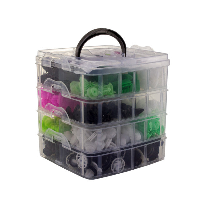 Set 470 Cleme Plastic Auto Carguard + 5 Unelte Demontare Tapițerie