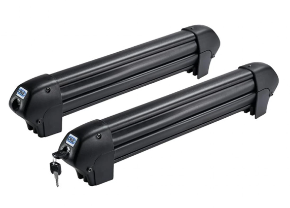 Suport Schiuri și Snowboard Cruz Ski Rack Dark 4, Antifurt Inclus, Aluminiu Negru, Montare pe Bare Transversale, CZ940-222