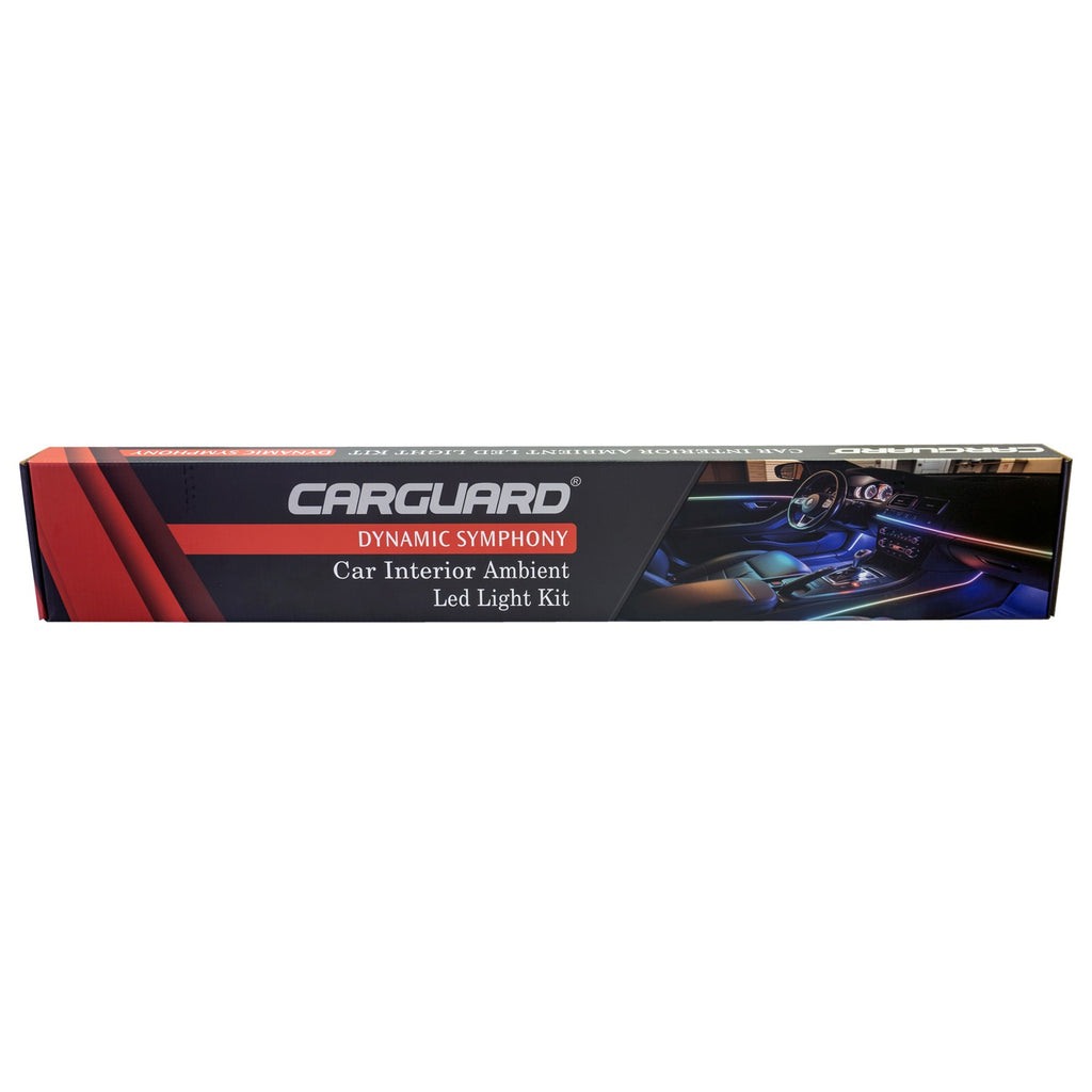 Kit Lumini Ambientale Auto RGB Dynamic Carguard - Telecomandă, Moduri Dinamic, Sincronizare Muzică