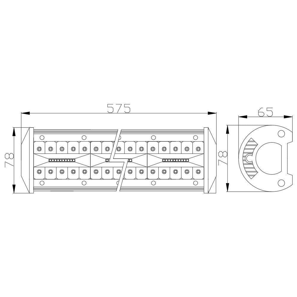 Bara Led Auto Off Road - 160W - 160 SMD LED Carguard
