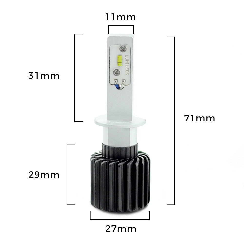 Set 2 Becuri Auto LED H1 Carguard - 6000K, Plug & Play, 12V