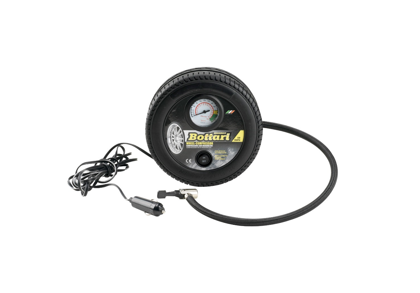 BOTTARI Compresor auto Wheel, 12V