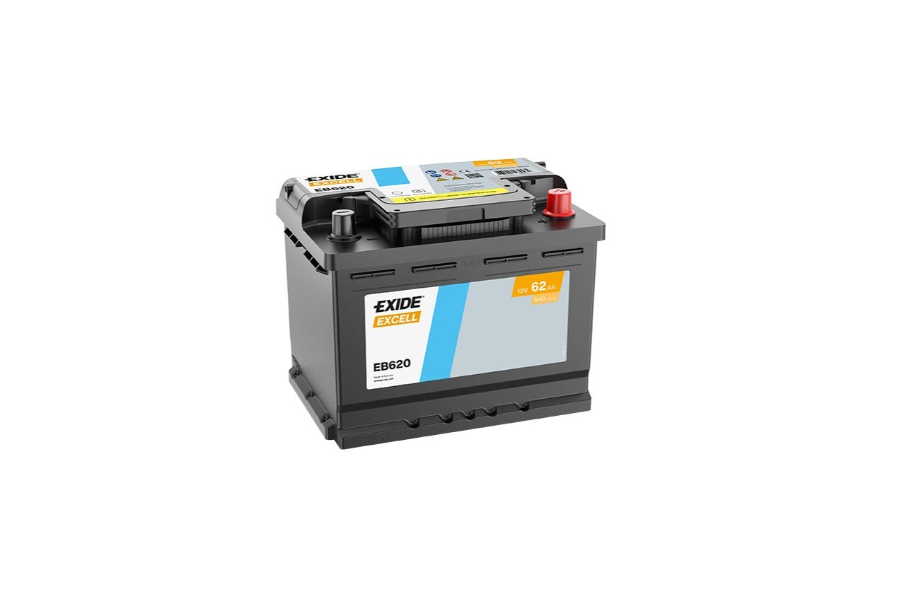 EXIDE EXCELL 12V 62Ah EN 540A 242x175x190mm