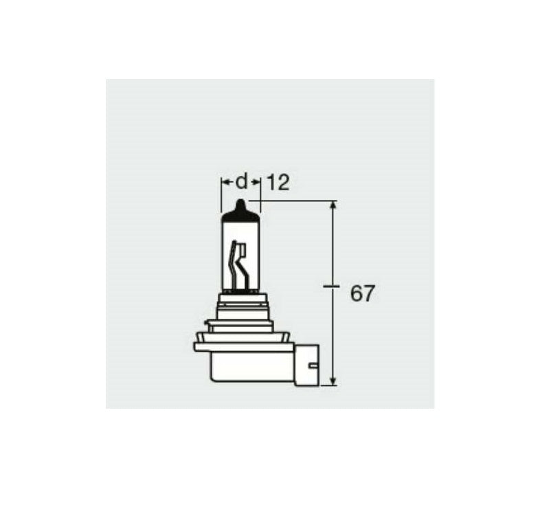 OSRAM Bec H 11  55 W 12 V PGJ19-2