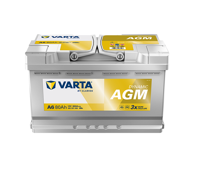 VARTA DYNAMIC AGM 12V 80Ah EN 800A 315x175x190mm