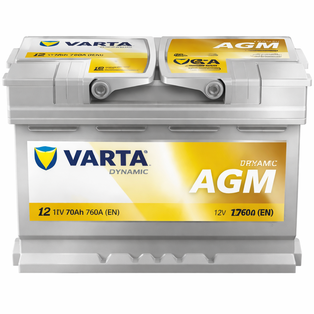 Baterie auto VARTA Dynamic AGM 70Ah 12V 760A EN, Start-Stop, 278x175x190 mm