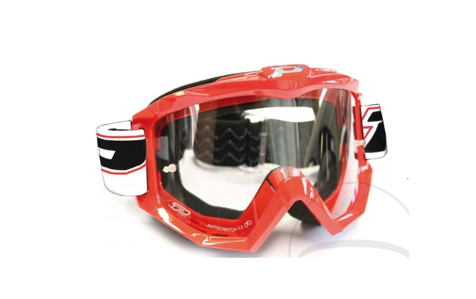 Ochelari Moto Cross / ATV Progrip 3201 Red, Protecție UV și Anti-Scratch