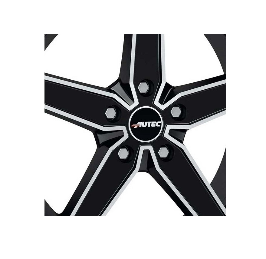 Jantă aliaj AUTEC 7.5x17 ET35 5x112, 17 inch, pentru VW / Audi / Mercedes / Skoda, Negru