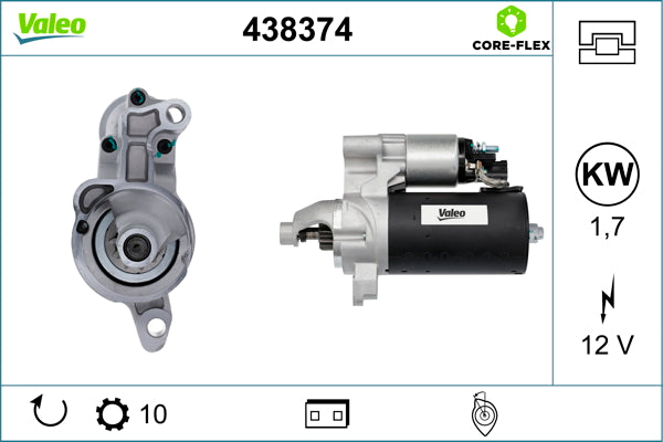 starter VALEO, CORE-FLEX - Electromotor