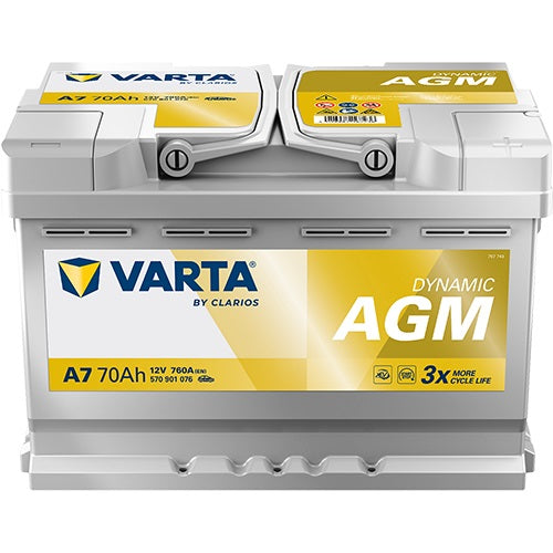 Baterie Auto VARTA AGM 70Ah 760A Start-Stop Plus 570901076